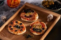 Olives From Spain Introduce Their Olives Halloween Mini Pizzas Recipe